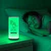 Murrano Lampka Nocna LED RGB su Imieniem Pikselowy Ludzik Dotyk Prezent na Urodziny