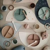 MUSHIE maitinimo šaukštų rinkinys, Shifting Sand/Cambridge Mėlyna, 2 vnt.