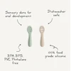 „Mushie First Baby Spoons“ 2 pak. – „Tradewinds“ / „Shifting Sand“.