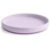 Mushie: silikoninė kūdikio lėkštė su Soft Lilac siurbtuku