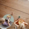 „Mushie“ silikoninė padalinta lėkštė vaikams, švelni alyvinė