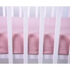 MUSLINO patalynė su briaunelėmis 60x120 RETRO ROŽINĖ BabyLux