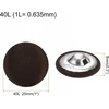 MYGTUKAI 10 Vnt. 25 mm APVALIA DANGTA MEDŽIAGA METALAS SIUVIMO RUDAS