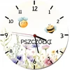 Naklejkomania Laikrodis ścienny su nazwą grupy do Przedszkola Pszczółki Laikrodis vaikams 50cm