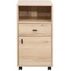 Fotelis Home4You Naktinė spintelė LESTER 40x48xH76cm Melaminas