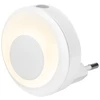 Sieninis šviestuvas 0,31W LED naktinis šviestuvas LUNETTA, baltas, 3000K, su judesio ir šviesos jutikliu