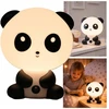 NAKTINIS LEMPAS VAIKAMS BERNIUKAI MERGAITĖS PANDA ANT STALO DOVANA 3D meškiukas