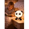 NAKTINIS LEMPAS VAIKAMS BERNIUKAI MERGAITĖS PANDA ANT STALO DOVANA 3D meškiukas