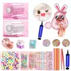 Bez Marki NANO JUOSTOS RINKINYS BUBULĖLIŲ PŪTIMO DIY Blow Bubble Dvipusis