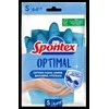 Latekso pirštinės Spontex Optimal, S, mėlyna, 1 pora