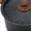 NAVA tradicinis granitinis puodas su NATURE košimo dangteliu 22 cm 4,5l