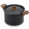 NAVA tradicinis granitinis puodas su NATURE košimo dangteliu 22 cm 4,5l