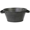 Negilus gėlių vazonas su rankenomis Ø23cm H11cm metalinis/juodas