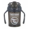 Neišsiliejantis puodelis su rankenėlėmis Twistshake Mini Cup, 230 ml, 4 mėn., juodas