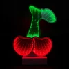 Neon LED biurkowy Czereśnia DPM USB 20 x 25,5 cm