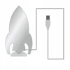 Neon LED biurkowy Rakieta DPM 11,5 x 21 cm