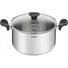 Nerūdijančio plieno puodas + stiklinis dangtis 24 cm pirminis E3084604 Tefal