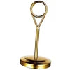 Nerūdijančio plieno stalo numerio laikiklis. Ženklų laikiklis Golden hotel 10 cm