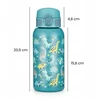 Nerūdijančio plieno termo butelis su šiaudeliais 500ml Dinosaurs Petite&Mars