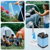 NEŠIOJAMAS TURISTINĖS DUŠO BATERIJOS 5400 MAH UV LCD KEMPINGAS