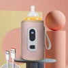 Nešiojamas USB TERMO ŠILDYTUVAS, ATSPIRUS VANDENIUI PIENO BUTELIAMS 5 PAVARŲ