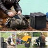 NEŠOMASIS TURISTINIS TUALETAS SULANKSTAMAS KEMPINGAS WC DIDELIS taburetės DĖŽĖ