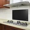 [neu.haus] Stiklo virtuvės plokštė 70 x 50 cm Juoda