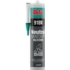Neutralus sanitarinis silikoninis hermetikas SOUDAL SILIRUB 2/S, bespalvis, 280 ml