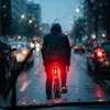 NEW Dviračio žibintas priekinis galinis LED USB atsparus vandeniui įkraunamas 2x galingas