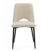 New Home BOUCLE MINŠTA KĖDĖ SVETAINEI VALGOMO KAMBARIO GLAMOUR ECRU LIGHT BEIGE ORO
