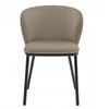 New Home GLAMOUR MINŠTA AKSOMINĖ KĖDĖ SVETAINEI VALGOMO KAMBARYS GLAMOUR DARK BEIGE BARI