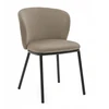 New Home GLAMOUR MINŠTA AKSOMINĖ KĖDĖ SVETAINEI VALGOMO KAMBARYS GLAMOUR DARK BEIGE BARI