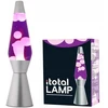 NEW iTotal - Lava Lamp 36 cm - Sidabrinis Base, Violetinė Liquid and Baltas Wax (XL1766)