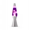 NEW iTotal - Lava Lamp 36 cm - Sidabrinis Base, Violetinė Liquid and Baltas Wax (XL1766)