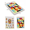 Nicekids Dėlionė Mediniai blokai Montesori Tetris Dėlionė
