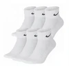 NIKE EVER DAY UNISEX KOJINĖS 42-46 DYDŽIO BALTOS 6 POROS