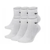 NIKE EVER DAY UNISEX KOJINĖS 42-46 DYDŽIO BALTOS 6 POROS