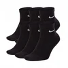 NIKE Everyday Cush Ankle 6-Pack kojinės - 6 poros DRI-FIT Juodas dydis S / 34-38