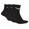 NIKE EVERYDAY LENGVOS KUNKŠNĖS 3PR KOJINĖS JUODOS SX7677 010 r 42-46