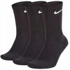 NIKE VALUE COTTON CREW SOCKS 3 POROS JUODOS SX4508 001 r 42-46