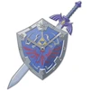 Nintendo ZELDA Metalowy zegar ścienny Tarcza i Miecz
