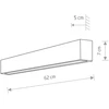 Sieninis šviestuvas Nowodvorski Kinkiet STRAIGHT WALL GRAPHITE S 7562