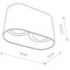 Lubinis šviestuvas NOWODVORSKI LAMPA SUFITOWA BALTA PODWÓJNA 9241 OVAL PLAFON
