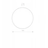 Nowodvorski Lighting LED sieninis šviestuvas Ring S 10317, auksinės spalvos