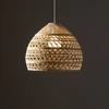 Nowodvorski Pakabinamas šviestuvas Boho M, E27, 43cm rotango gaubtas, medžio spalvos