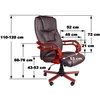 NOWY FOTEL BIURO Z DREWNEM BSL005 BEŻOWY GIOSEDIO