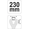 Bikuvalt YATO AUTOMOBILIŲ APDARBŲ DANGTELIO TRAUKTIS 230mm 0841