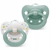Nuk 446880 SILICONE PACIFIER AIR 0-6 2PCS BEAR/FROG 584451, 10175340