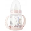 NUK 743313 FC buteliukas 150 ml su rankenomis ir temperatūros indikatoriumi DISNEY BAMBI silikoninis snapelis