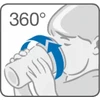 Nuk neišsiliejantis MUGUS mini MAGIC CUP NAKTINIS 360 kandiklis